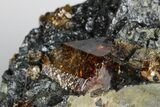 Fluorescent Zircon Crystals in Biotite Schist - Norway #175860-1